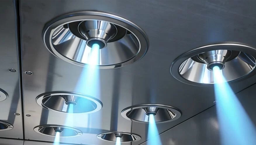 KLC Air Shower | 25m/s High-Efficiency Air Velocity, Exceeding National Cleanliness Standards